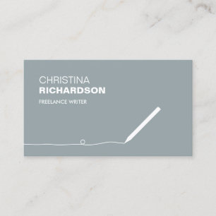 PENCIL BUSINESS CARD FOR AUTHORS & WRITERS III