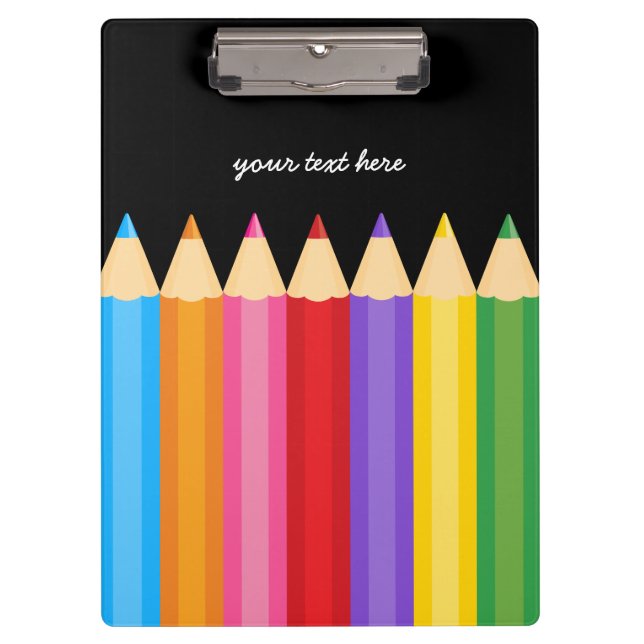 pencil colours * choose your background colour clipboard (Front)