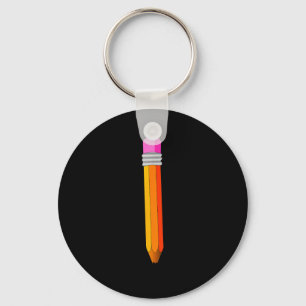 Pencil Costume Shirt Funny Office School Supply Pr Keychain