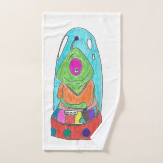 pencil drawing hand towel. towel