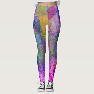 Pencil Drawing of Faces on These Customized Tight Leggings