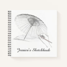Pencil Drawing Personalized Sketchbook