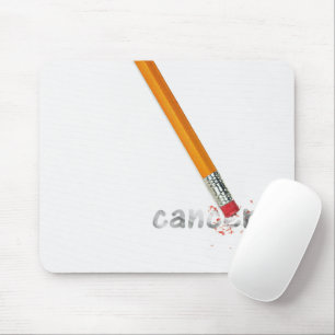 Pencil Eraser with Cancer Text Mouse Pad