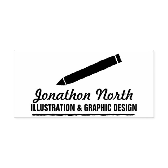 Pencil Graphic Design ID299 Self-inking Stamp (Design)
