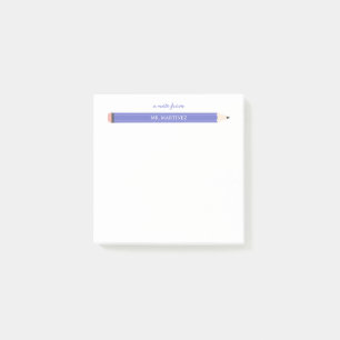 Pencil illustration school teacher stationery  post-it notes