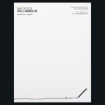Pencil Letterhead for Authors, Writers<br><div class="desc">Coordinates with the PENCIL BUSINESS CARD FOR AUTHORS & WRITERS Template by 1201AM. An eye-catching modern,  designer letterhead template that's the perfect introduction for your personal brand. For writers,  authors,  editors,  bloggers,  teachers,  and more. © 1201AM CREATIVE,  LLC</div>