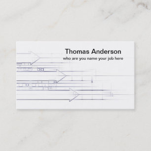 pencil lines drawing business card