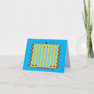 Pencil Maze Note Card
