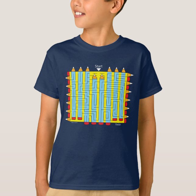 Pencil Maze T-Shirt (Front)