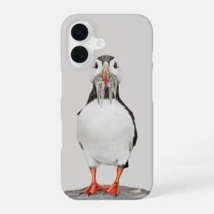 pencil puffin iPhone 16 case