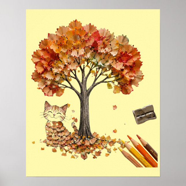 Pencil Shaving Texture Wall Art  (Front)