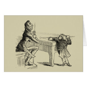Pencil Sketch of Two Men Playing Pool