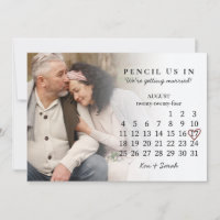 Pencil Us In Save the Date August 2024 Calendar