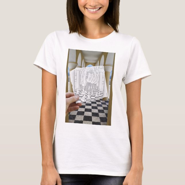 Pencil Vs Camera - Checkmate T-Shirt (Front)