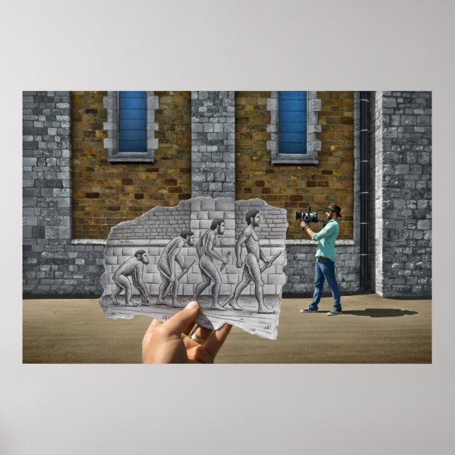 Pencil Vs Camera - Evolution Poster (Front)