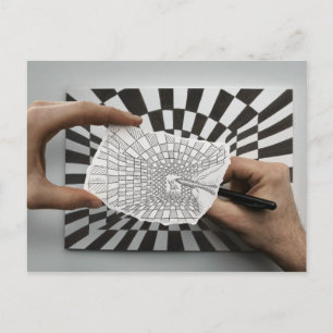 Pencil Vs Camera - Geometry Postcard