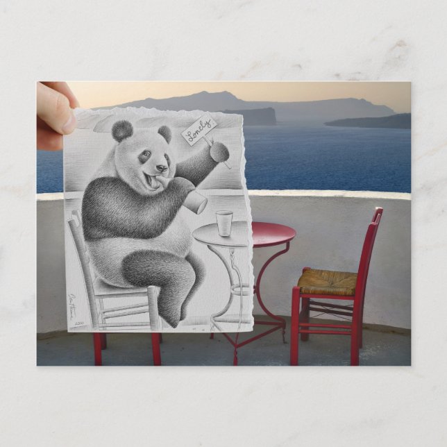 Pencil Vs Camera - Lonely Postcard (Front)