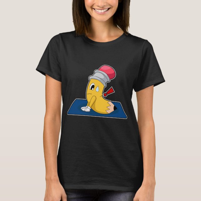 Pencil Yoga Gymnastics T-Shirt (Front)