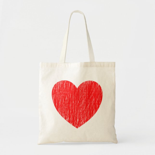 Pencilled in - Red Tote Bag (Front)
