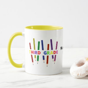 Pencils 3ème grade Personnalisable Mug enseignant