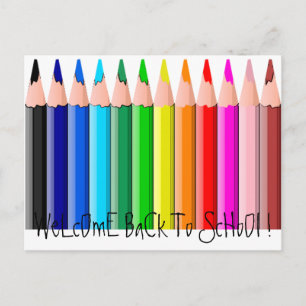 Pencils, WeLcOmE BaCk To ScHoOl ! Postcard