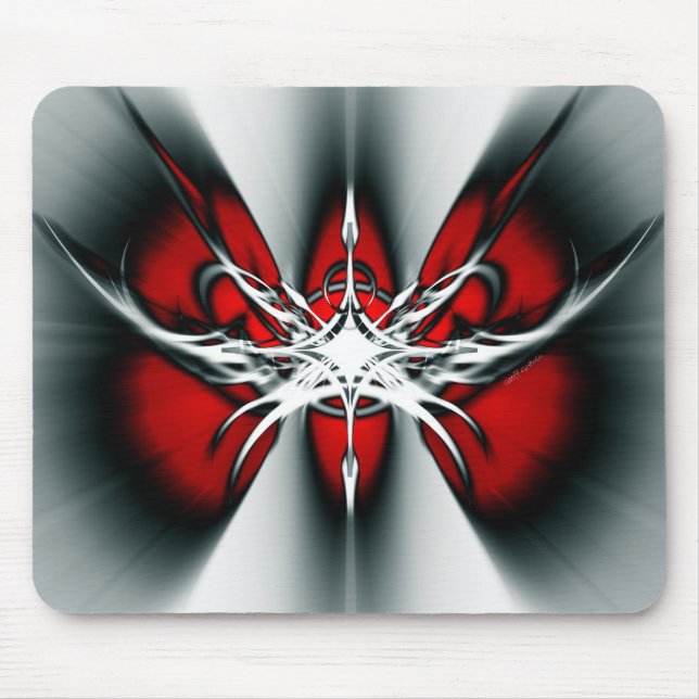 Penda Butterfly [RED] Mouse Pad (Front)