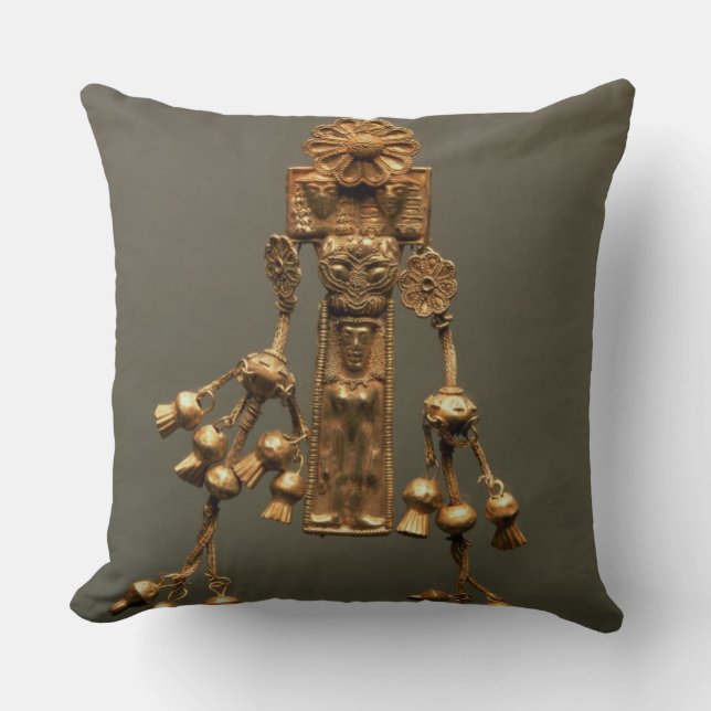 Pendant, from the Camiros necropolis, c.630-620 BC Throw Pillow (Front)