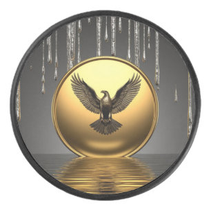 Pendentif Aigle Royal Métallique Liquide