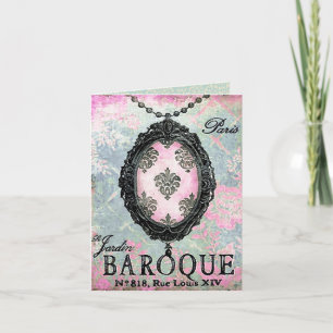 Pendentif baroque ~ Carte / Invitations