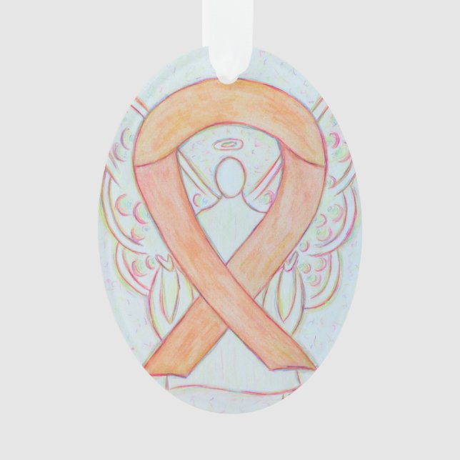 Pendentif de l'ornement du ruban de sensibilisatio (devant)