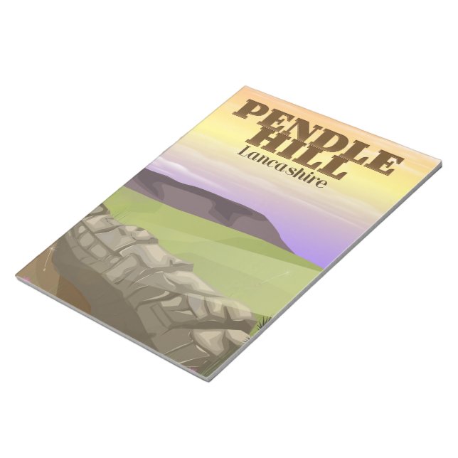 Pendle Hill Lancashire Notepad (Angled)