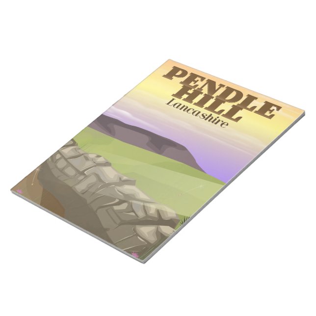 Pendle Hill Lancashire Notepad (Angled)
