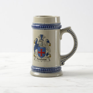 Pendleton Coat of Arms Stein - Family Crest