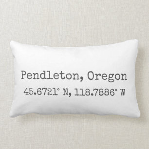Pendleton, Oregon Coordonnées Lumbar Coussin