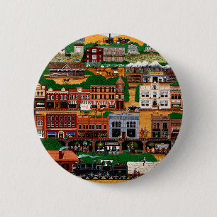 Pendleton ~ The Wild West 2 Inch Round Button