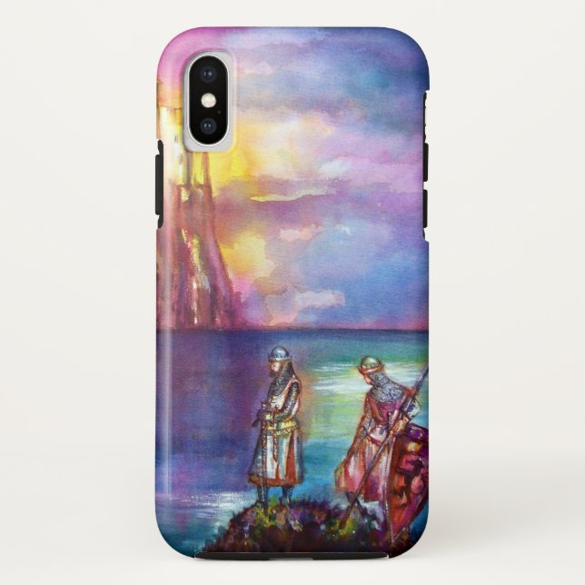 PENDRAGON Medieval Knights,Lake Sunset,Fantasy Case-Mate iPhone Case (Back)