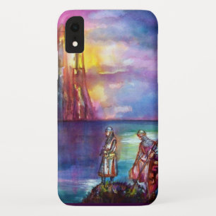 PENDRAGON Medieval Knights,Lake Sunset,Fantasy iPhone XR Case