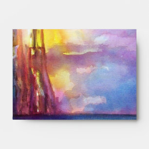 PENDRAGON Medieval Knights,Lake Sunset,Fantasy Envelopes