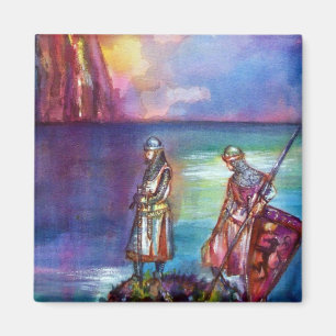 PENDRAGON Medieval Knights,Lake Sunset,Fantasy Magnet