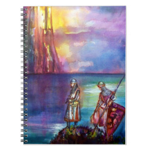PENDRAGON Medieval Knights,Lake Sunset,Fantasy Notebook