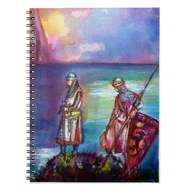 PENDRAGON Medieval Knights,Lake Sunset,Fantasy Notebook (Front)