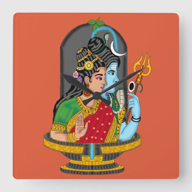 Pendule divine Shiva Parvati (Recto)