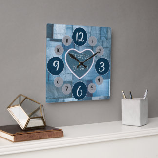 pendule murale Denim pour les amateurs de couture