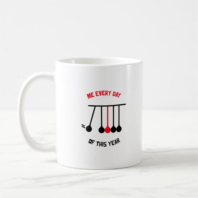 pendulum ball game coffee mug (Left)