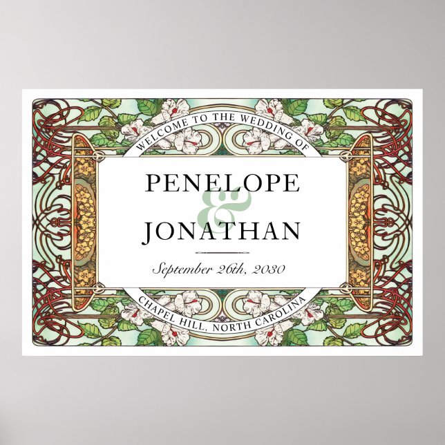 PENELOPE 01 A - Affiche de bienvenue Mariage grand (Devant)