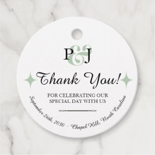 PENELOPE 01 A - Étiquette Faveur Mariage