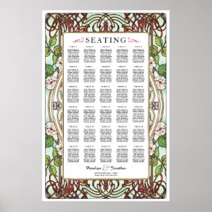 PENELOPE 01 A - Wedding Seating Chart - Large