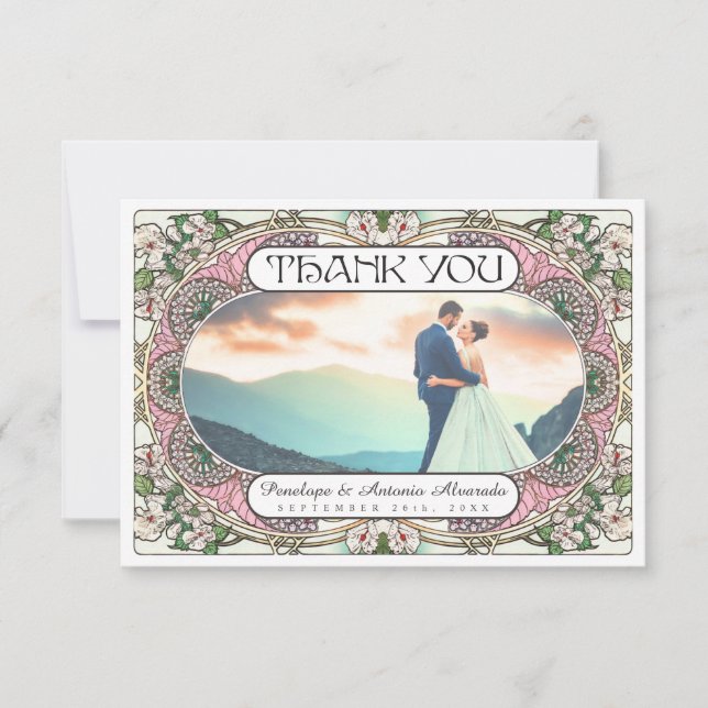 PENELOPE 01 A - Wedding Thank You Cards (Front)