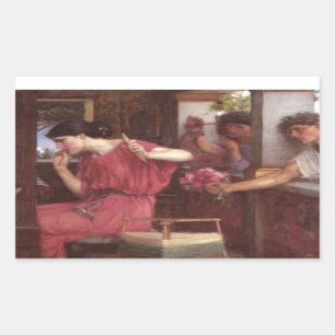 Penelope And The Suitors - John William Waterhouse Sticker