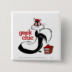 Penelope - Geek Chic 2 Inch Square Button